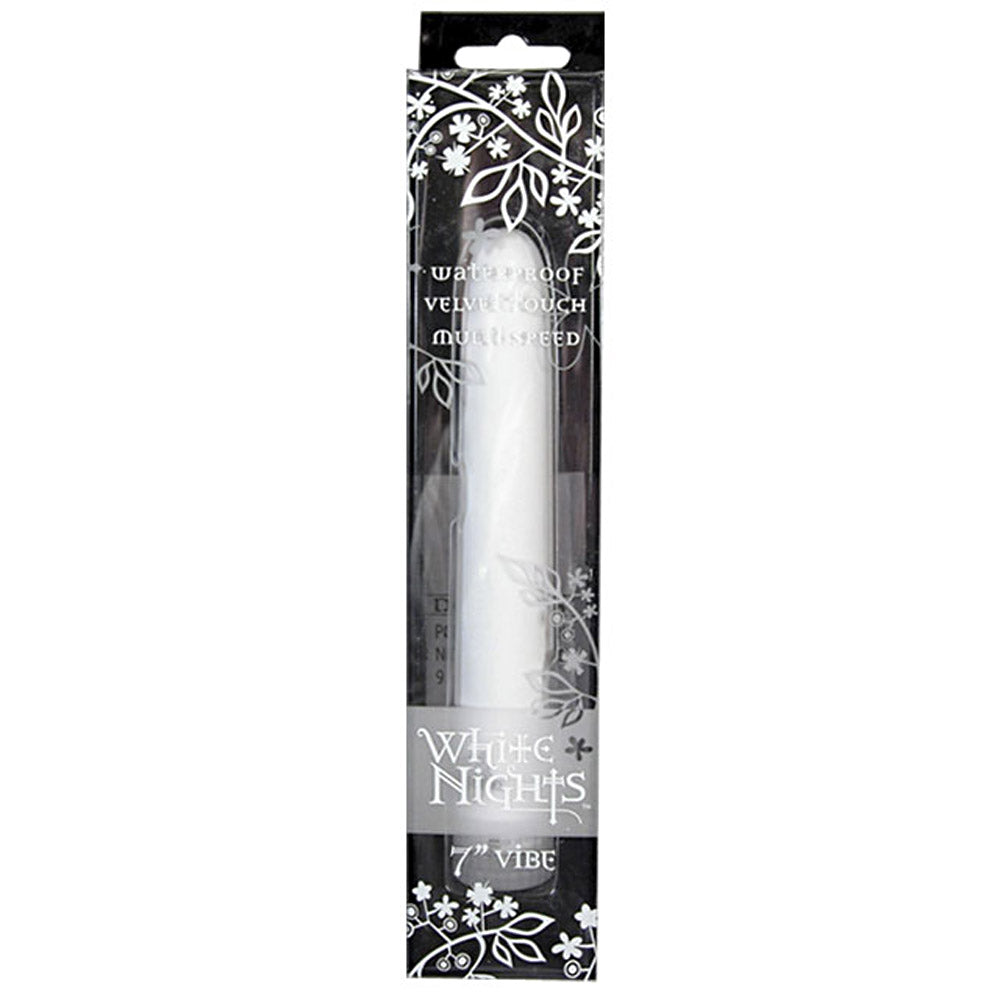 Doc Johnson White Nights: 7in. Velvet Touch Vibe
