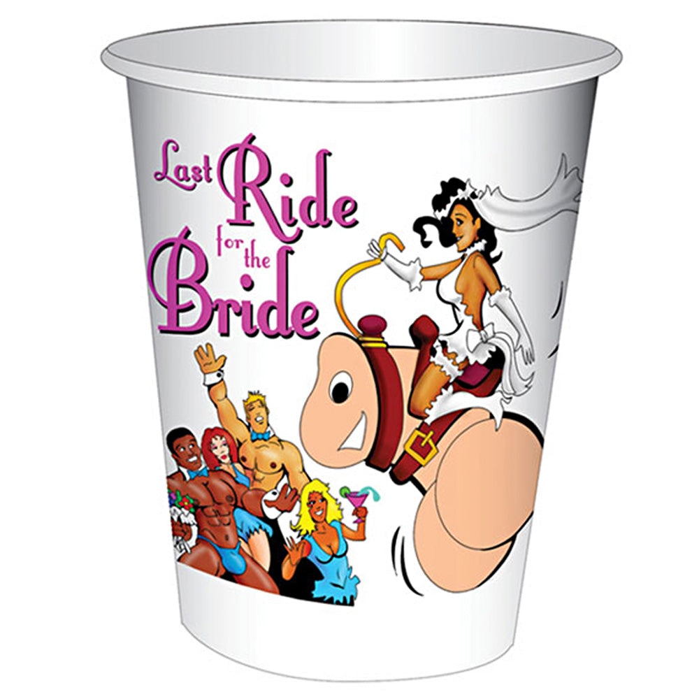 Last Ride For The Bride: Cups 12oz. (10)