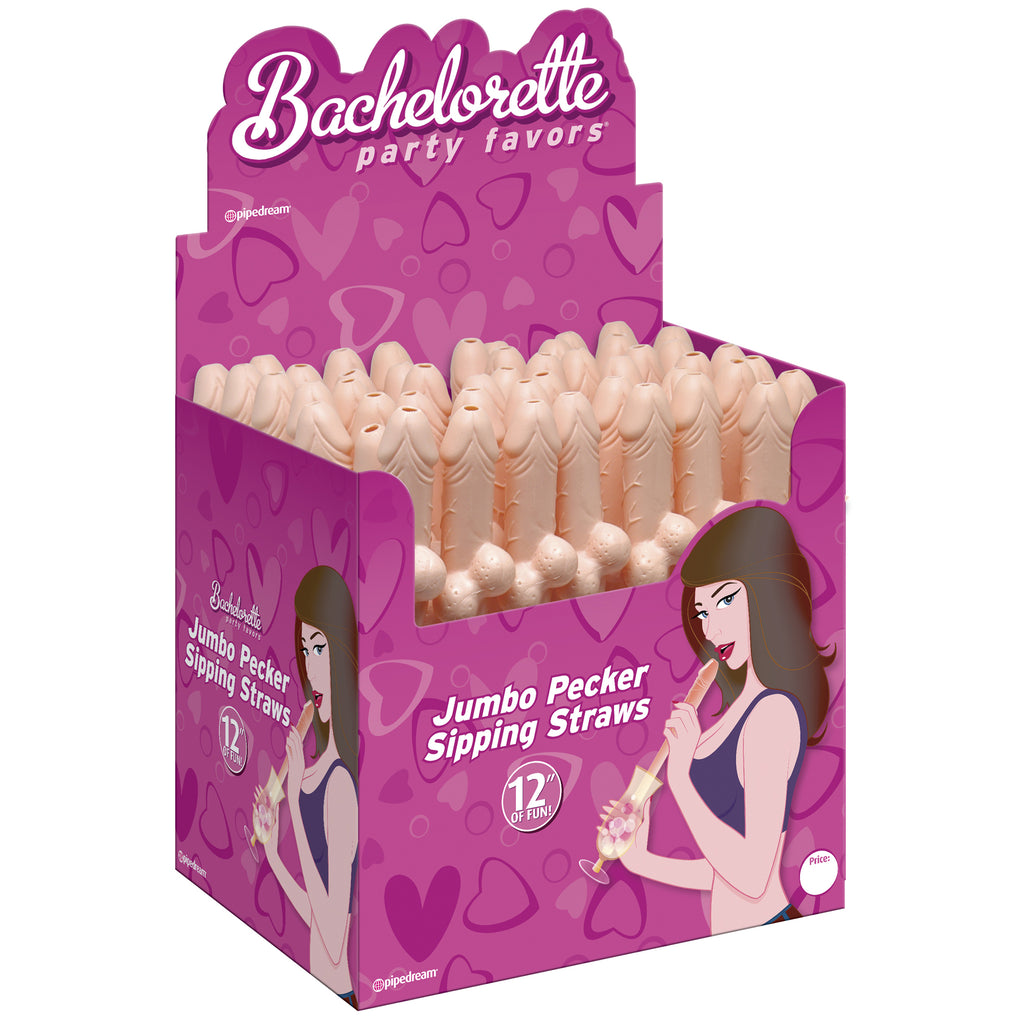 Pipe Dreams Bachelorette Party Favors Jumbo Pecker Straws