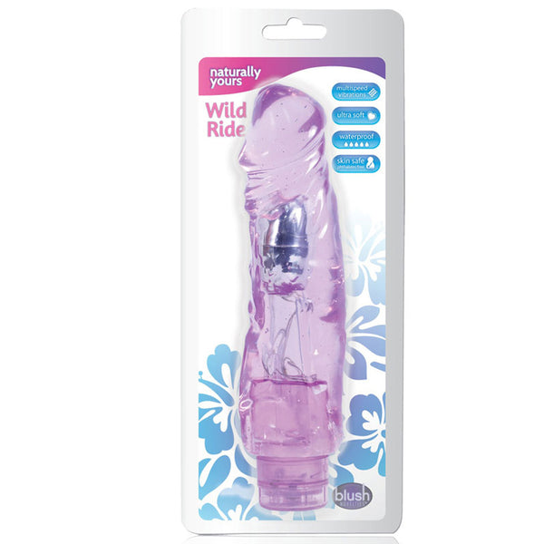 Blush Wild Ride Vibrating Dong (Purple)