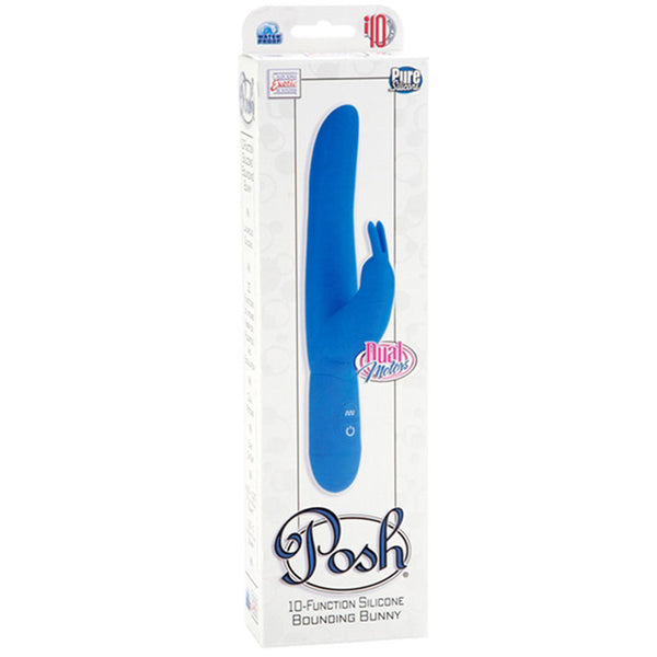 California Exotic Posh 10-Function Silicone Bounding Bunny - Blue