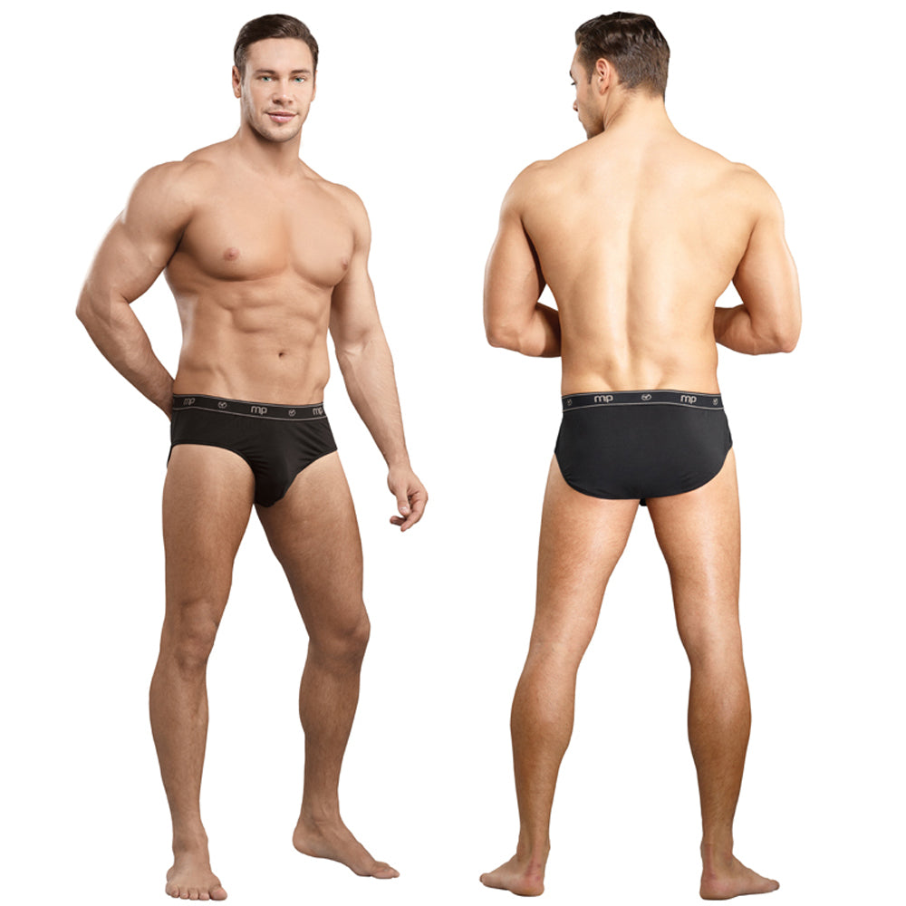 Male Power Bamboo Thruster Bikini Black XL