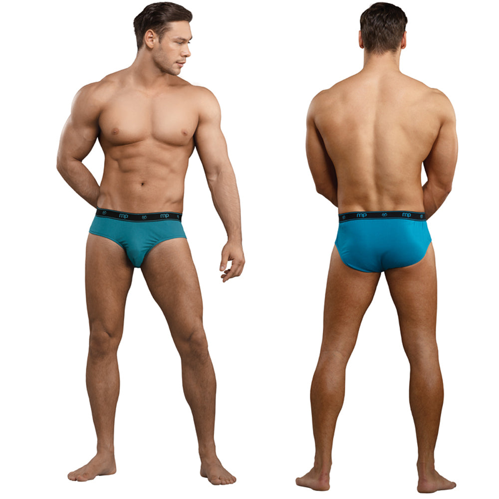Male Power Bamboo Thruster Bikini Teal Small