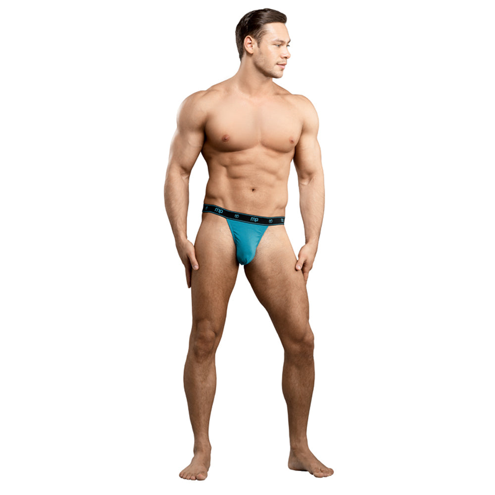Male Power Bamboo Micro Thong Teal Med
