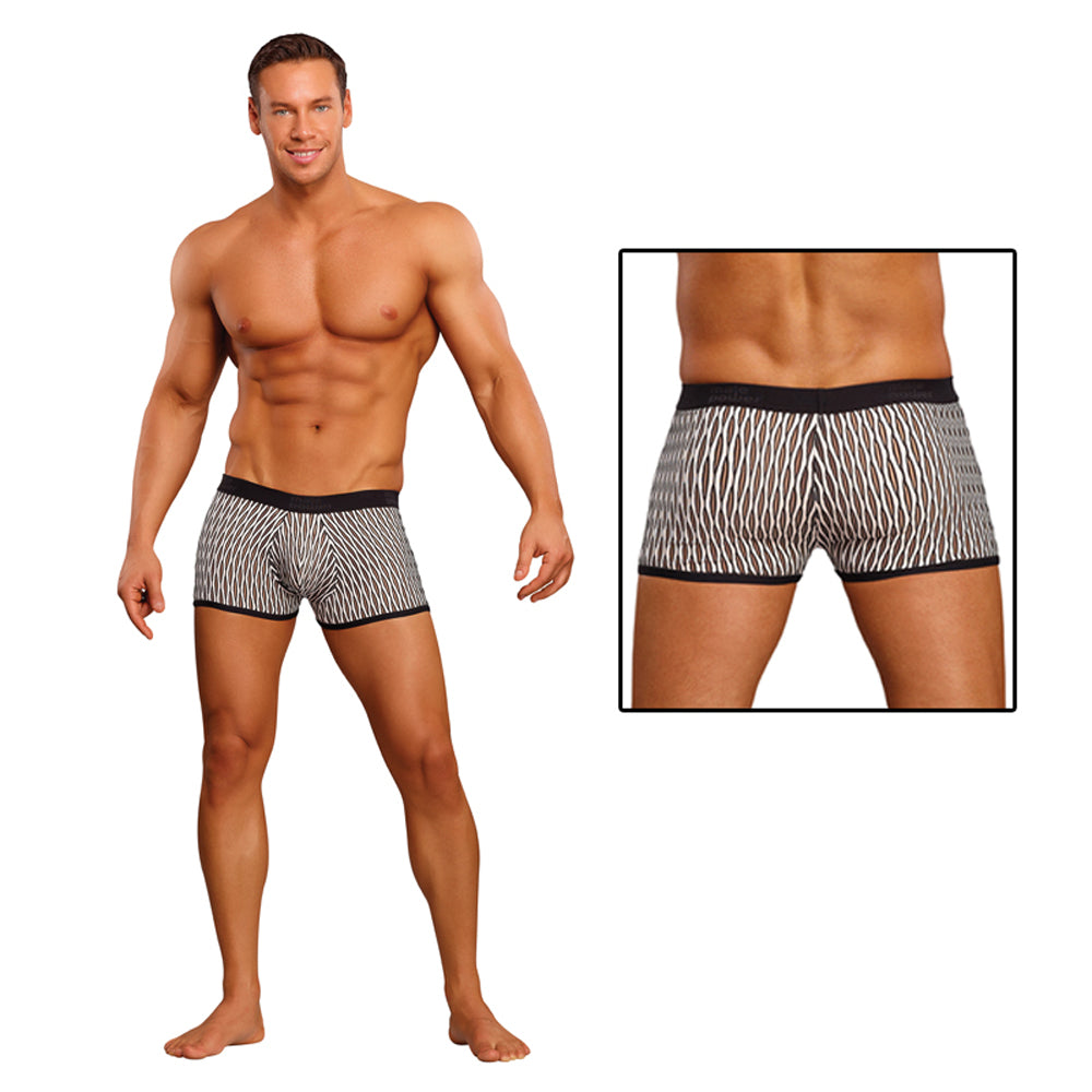 Male Power Wave Mini Pouch Short Black Large