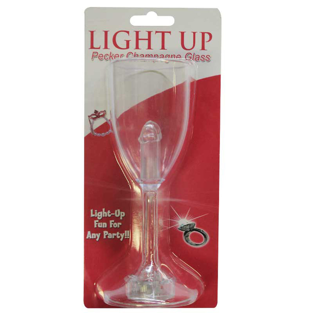Light Up Pecker Champagne Glass