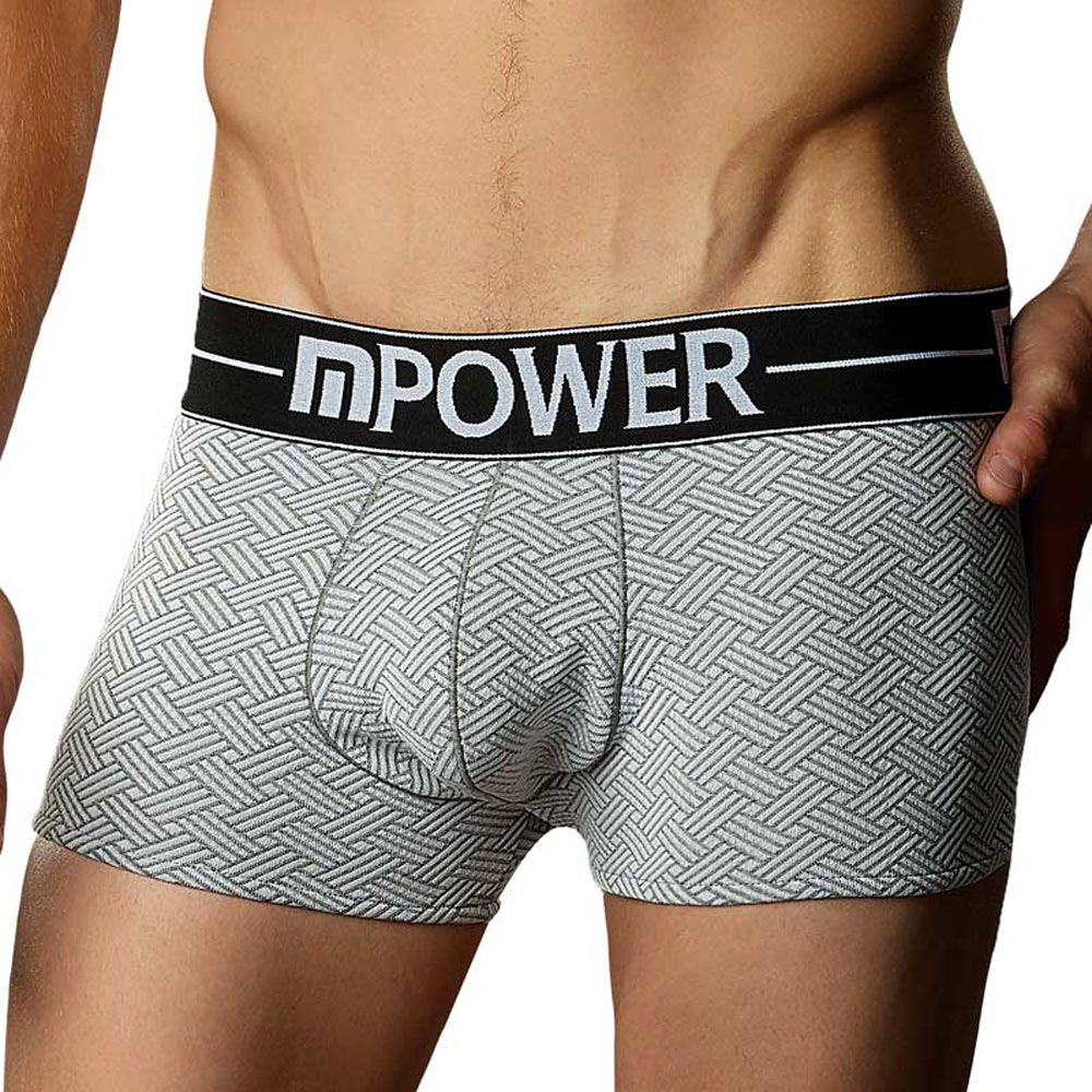 Male Power Basket Weave Mini Pouch Short M