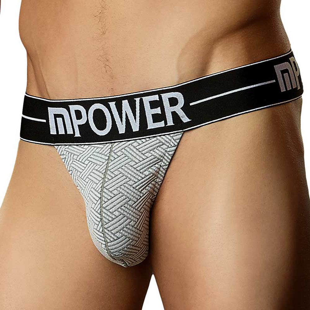Male Power Basket Weave Micro Thong S/M