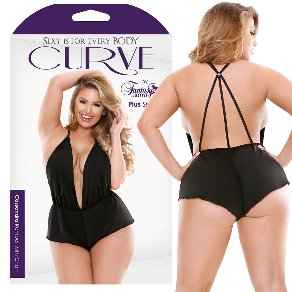 Curve Cassandra Romper Black 3X/4X