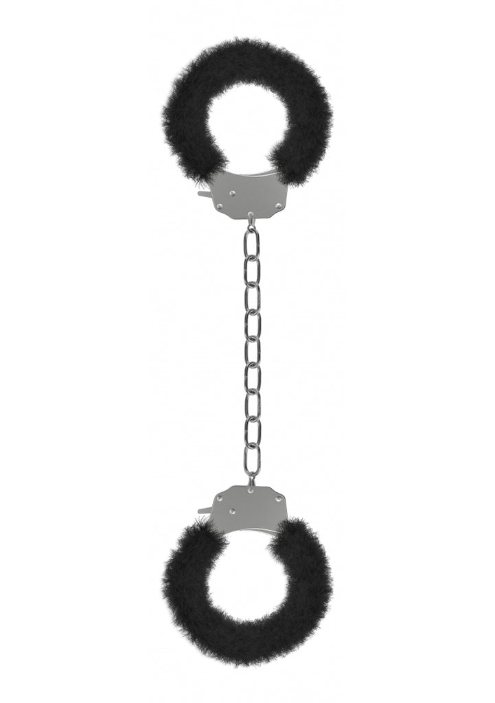 Pleasure Legcuffs Furry - Black