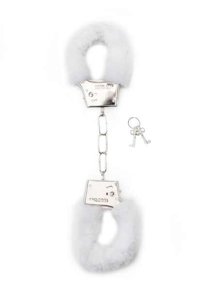 Furry Handcuffs - White