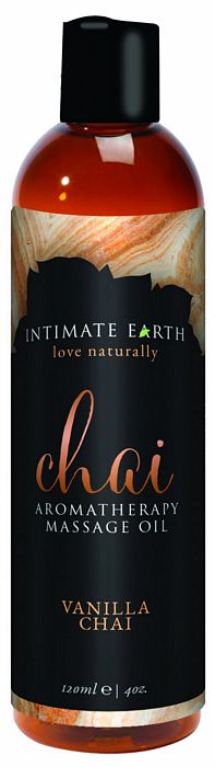 Intimate Earth Chai Massage Oil - 120 ml Vanilla & Chai