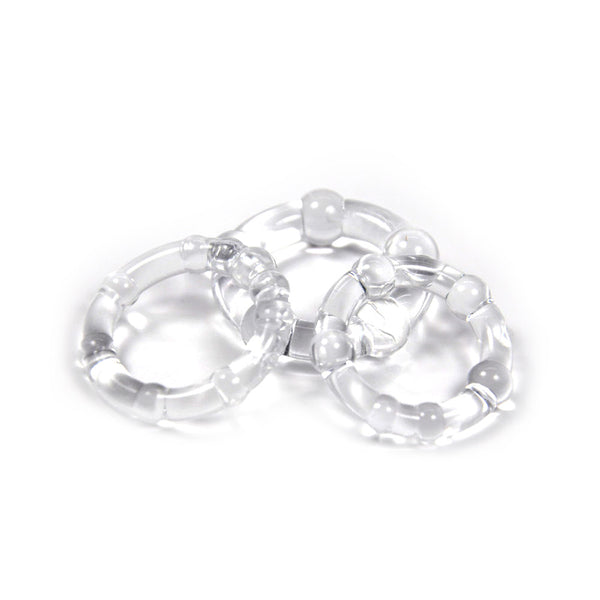 Cloud 9 - Cockring Combo Beaded Clear