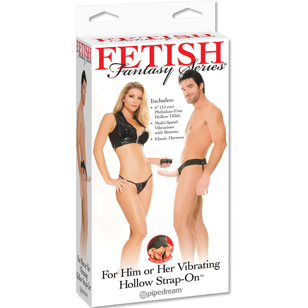 PipeDream Fetish Fantasy Series For Him or Her Vibrating Hollow Strap-On - (PACK OF 2)