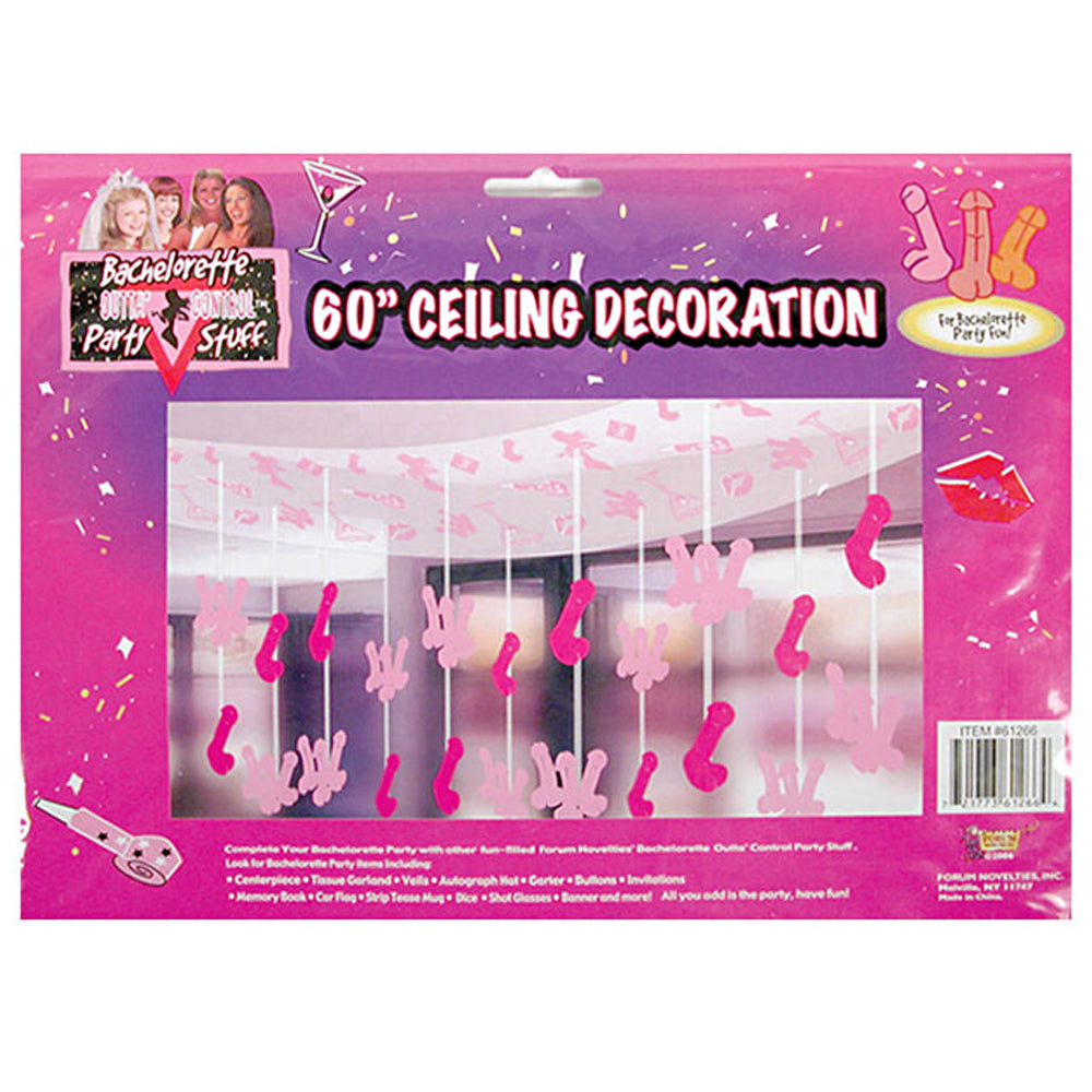Bachelorette Penis Ceiling Decoratio