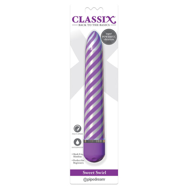 Sweet Swirl Vibrator - Purple