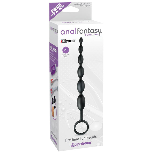 Anal Fantasy Collection First Time Fun Beads - Black