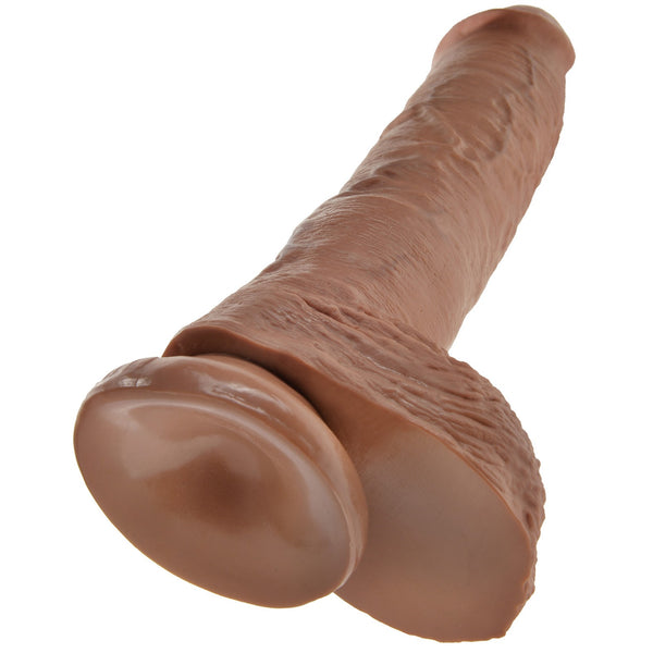 King Cock  10" Cock With Balls - Tan
