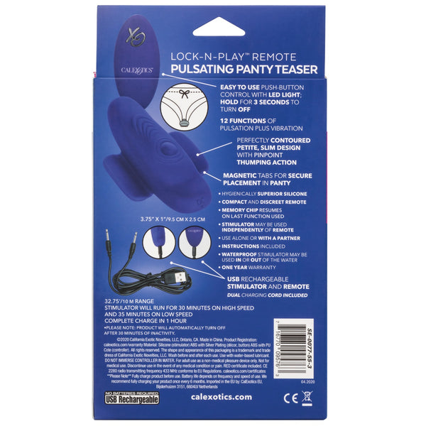 Lock-N-Play Remote Pulsating Panty Teaser