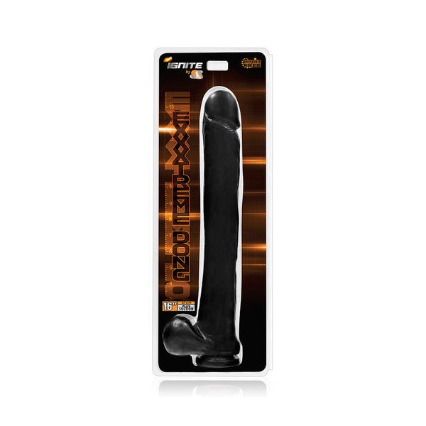 16" Exxxtreme Dong W/suction - Black