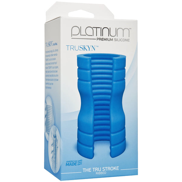 Platinum - The Tru Stroke - Ribbed Blue
