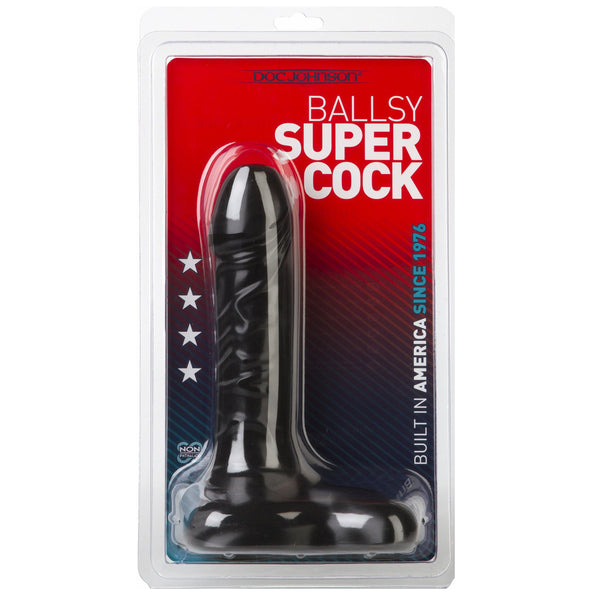 Ballsy Super Cock 9 inch.x 2in. Black