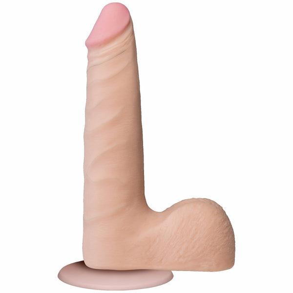Realistic 7 inch Ultraskyn UR3 Slim Cock w/Balls - White