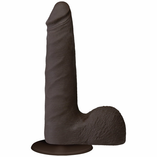 Realistic Cock Ultraskyn UR3 7 inch Slim with Balls Black