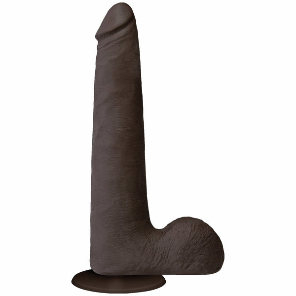 Realistic Cock Ultraskyn UR3 9 inch Slim with Balls Black