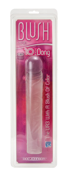 Blush 10 inch Ultraskyn UR3 Dong w/Berry Head