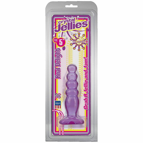 Crystal Jellies 5 inch Anal Delight - Purple
