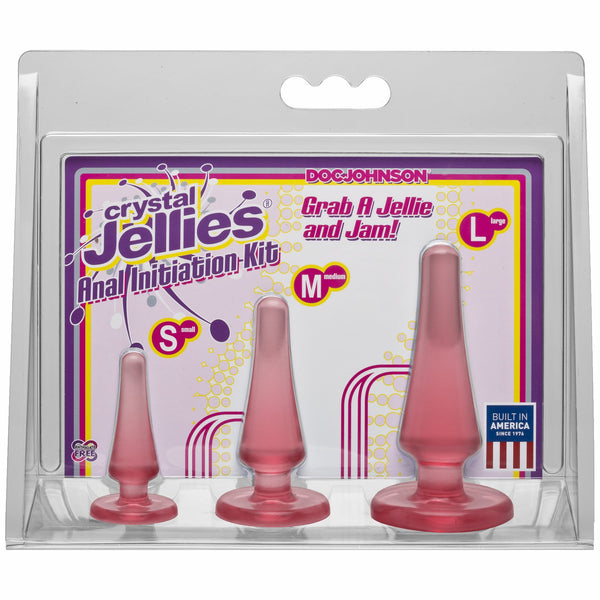 Crystal Jellies Anal Initiation Kit - Pink