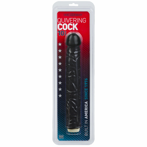 Quivering Cock: 10 inch.x 1.75in. (Black)