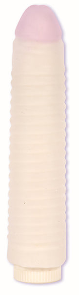 Blush Ribbed Ultraskyn Sleeve w/7.5 inch Vibe