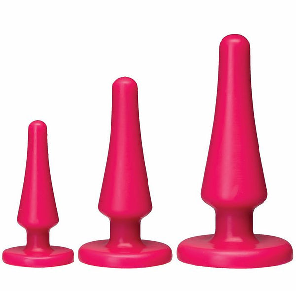American Pop Launch Silicone Anal Trainer Set - Pink