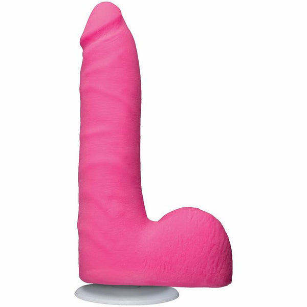 American Pop Revolution Ultraskyn 7 inch Dong w/Balls & Suction Cup - Pink