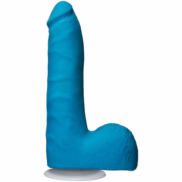 American Pop Revolution Ultraskyn 7 inch Dong w/Balls & Suction Cup - Blue