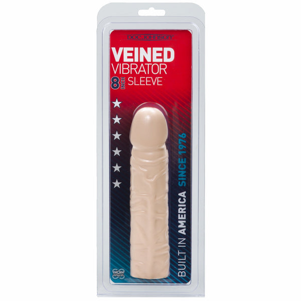Veined 8 inch Vibrator Sleeve