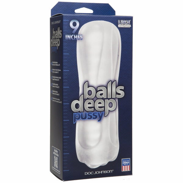 Balls Deep The Baller 9 inch Pussy Stroker - Frost