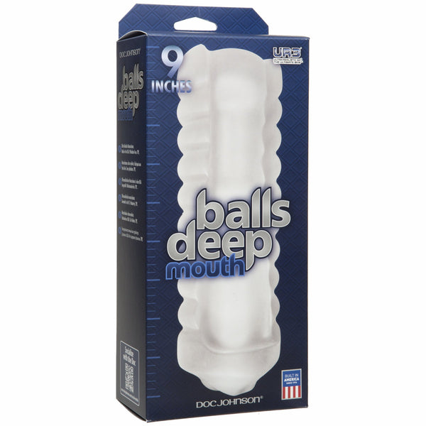 Balls Deep - 9 inch Stroker Mouth Frost