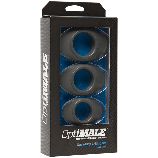 OptiMale - Easy-Grip C-Ring Set Slate