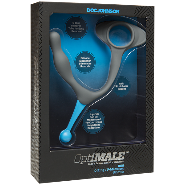 OptiMale DUO C-Ring & P-Massager Slate