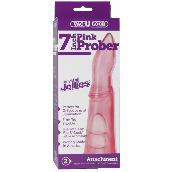 Vac-U-Lock Crystal Jellie Prober - Pink