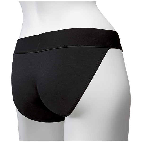 Vac-U-Lock Panty Harness w/Plug Full Back L/XL - Black