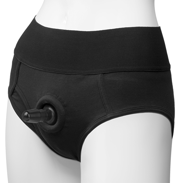 Vac-U-Lock Panty Harn w/Plg Briefs S/M