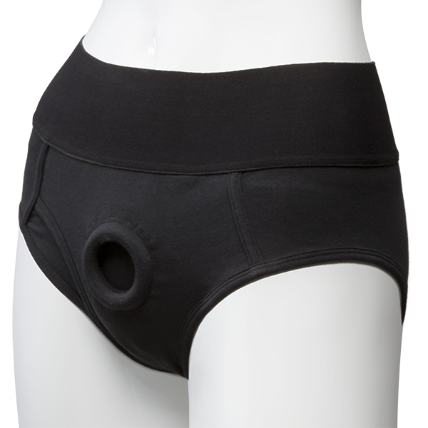 Vac-U-Lock Panty Harn w/Plg Briefs S/M