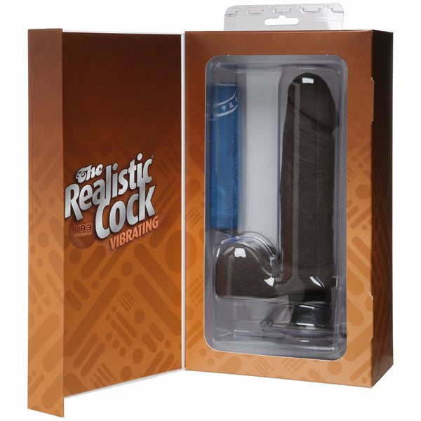 Realistic Cock - UR3 Ultraskyn Vibrating 6 inch Black
