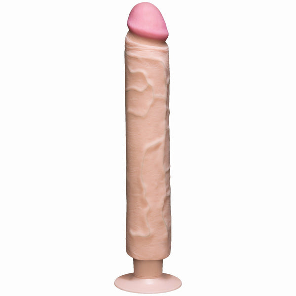 Realistic Cock Vib 12 inch with out Balls White
