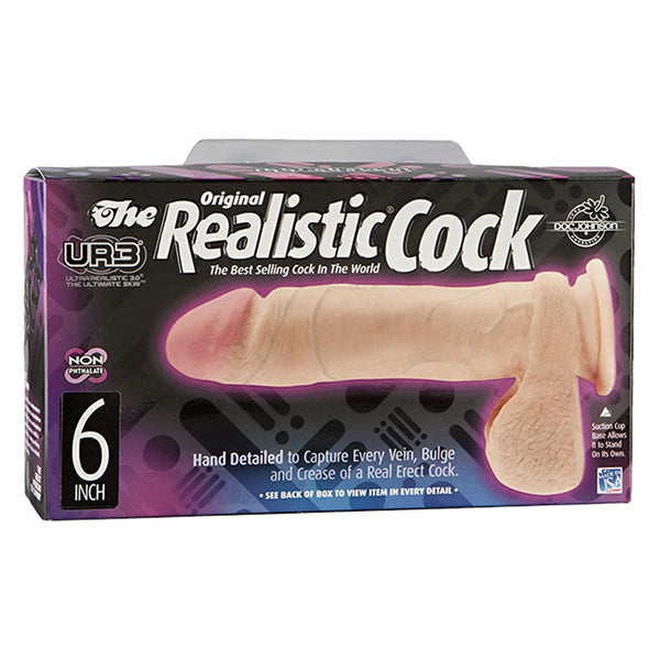 Doc Johnson Realistic Cock UR3 6 Inch White