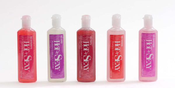 Hot & Sexy Warming Lubricant - 1 oz Bottle Asst. Flavors Pack of 5